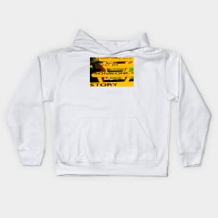 We are all bad in someone´s story on yellow benches Kids Hoodie